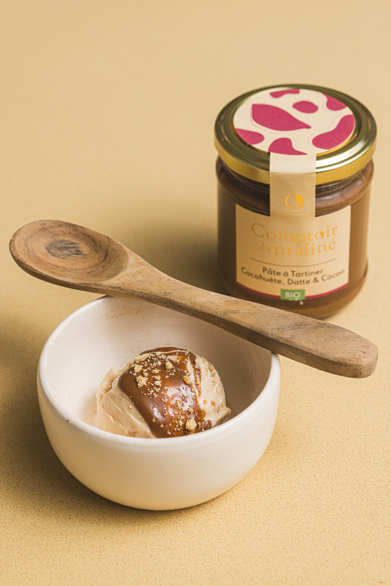 Glace vanille sans lactose. gouter pour enfant