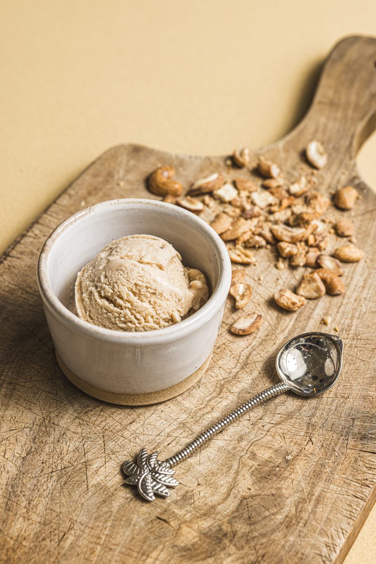 Glace vanille sans lactose cajou