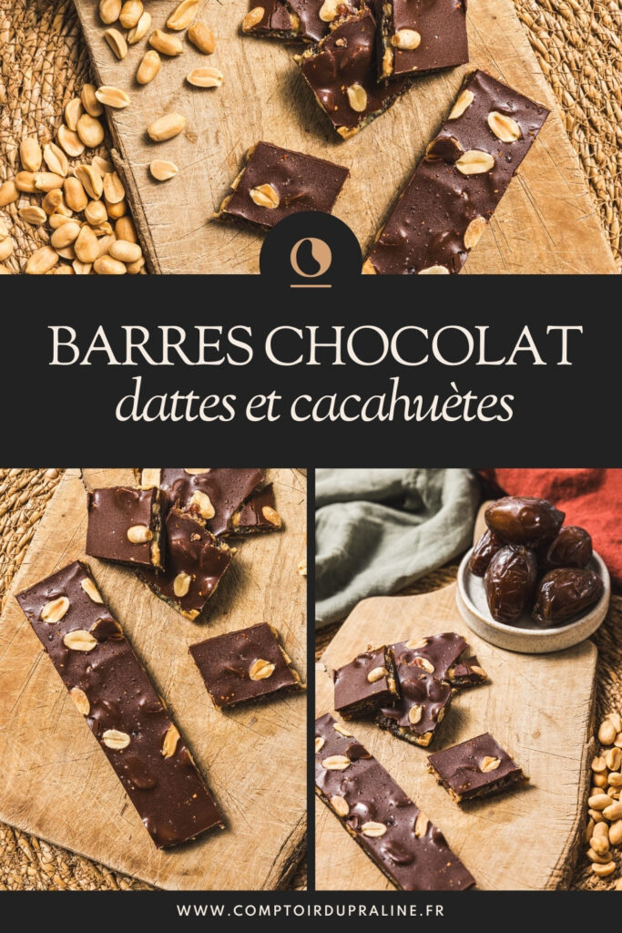 Recette barre chocolat dattes cacahuètes, barre chocolatée healthy Recette barre chocolat dattes cacahuètes, barre chocolatée healthy