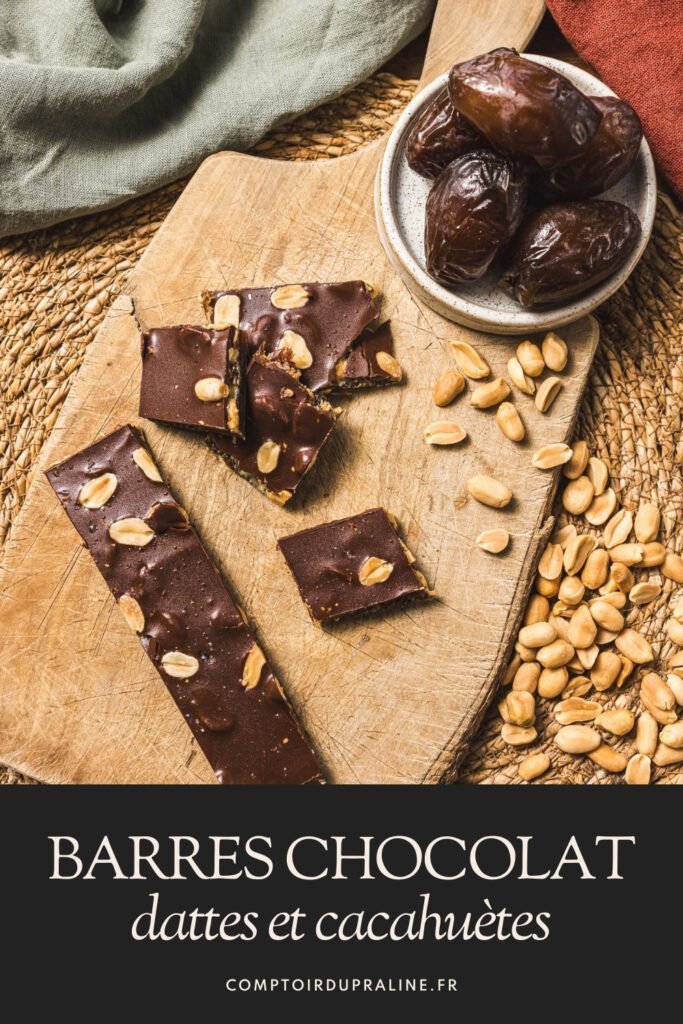 Recette barre chocolat dattes cacahuètes, barre chocolatée healthy Recette barre chocolat dattes cacahuètes, barre chocolatée healthy