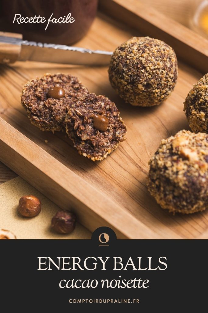 Recette energy balls facile noisette cacao