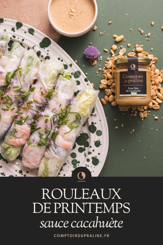 Recette rouleaux de printemps sauce cacahuete