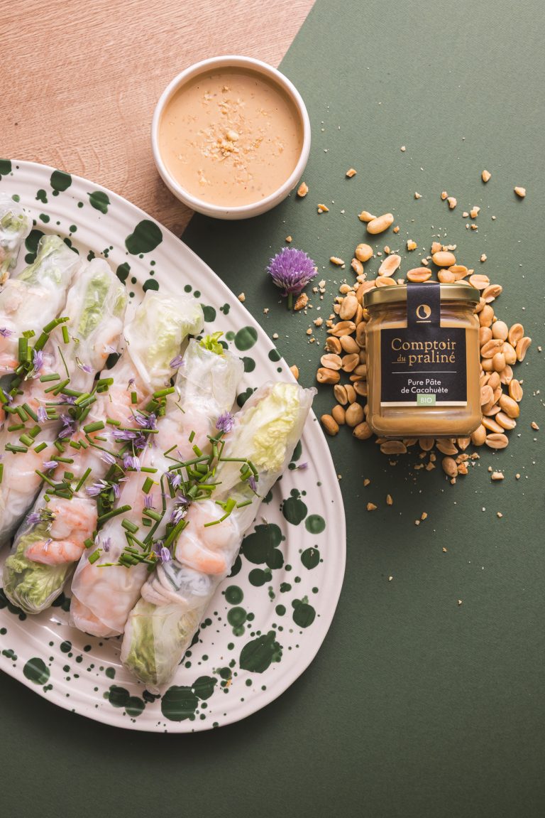 Recette Rouleaux de printemps sauce cacahuète